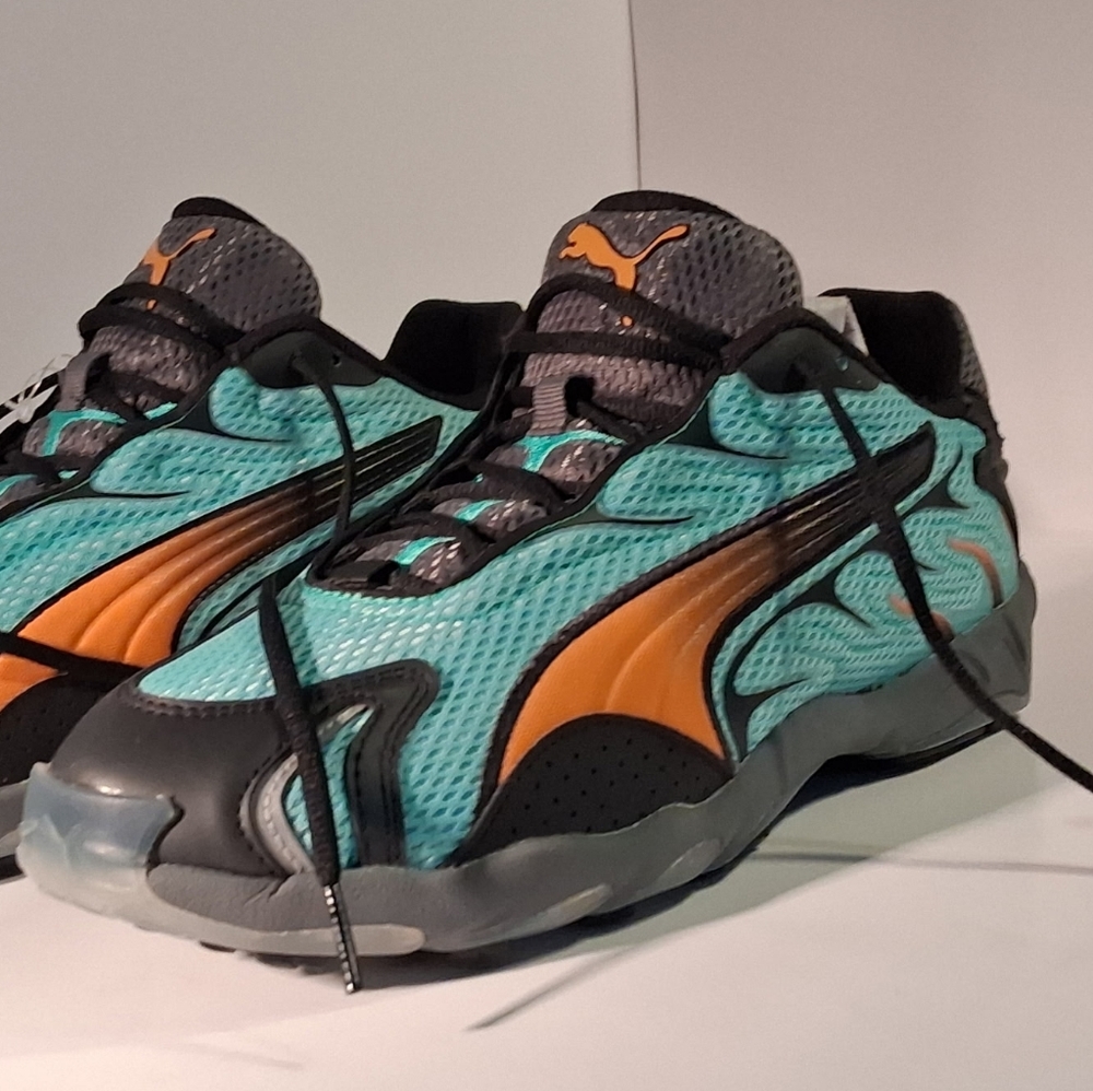 PUMA Men’s Running/Training Shoes – Teal/Orange – New